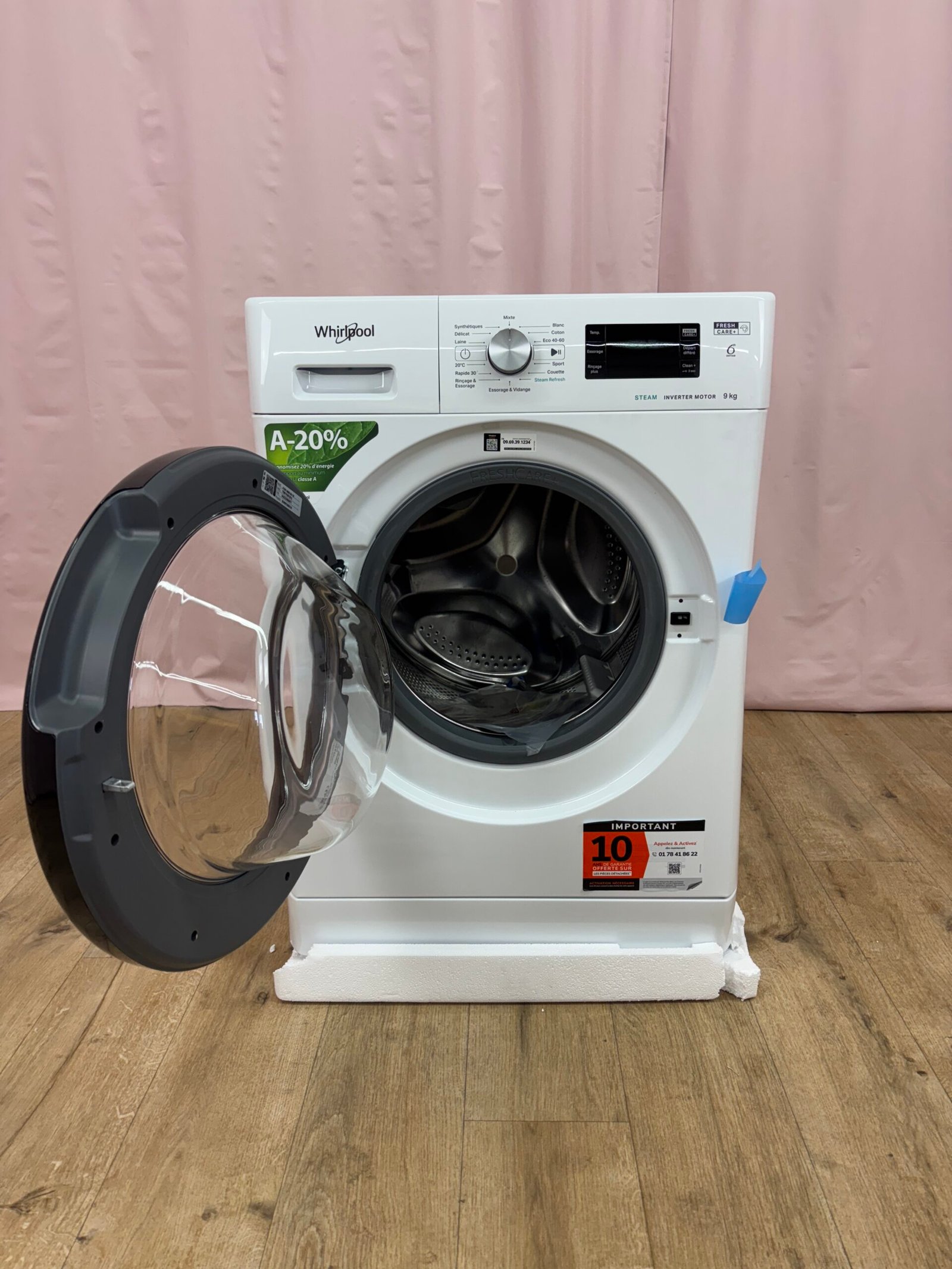 WHIRLPOOL | Lave‑linge hublot 9 kg – Image 2