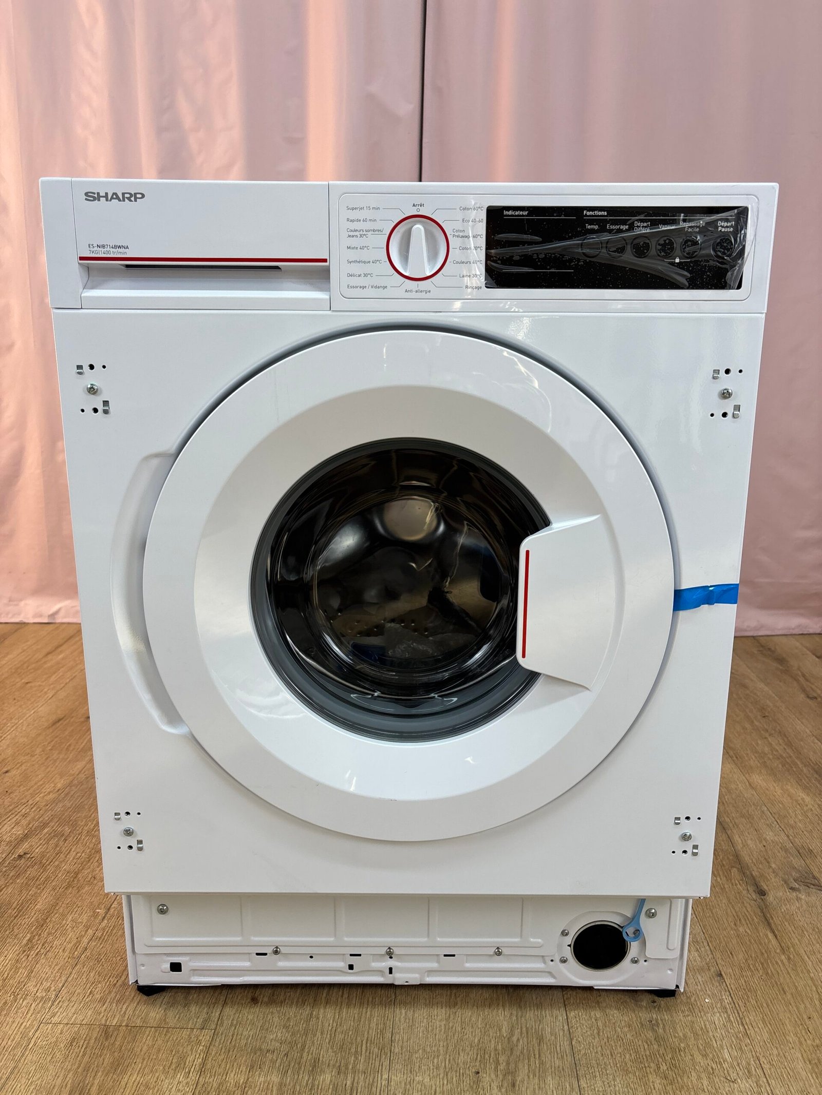 Sharp | ES-NIB714BWNA – Lave-linge intégrable 7 kg – Image 2