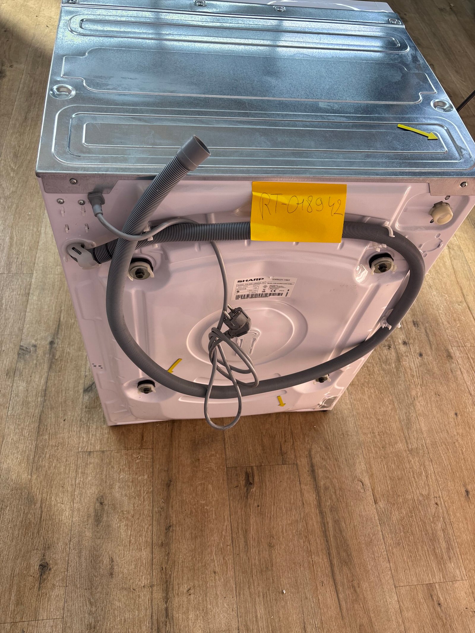 Sharp | ES-NIB714BWNA – Lave-linge intégrable 7 kg – Image 8