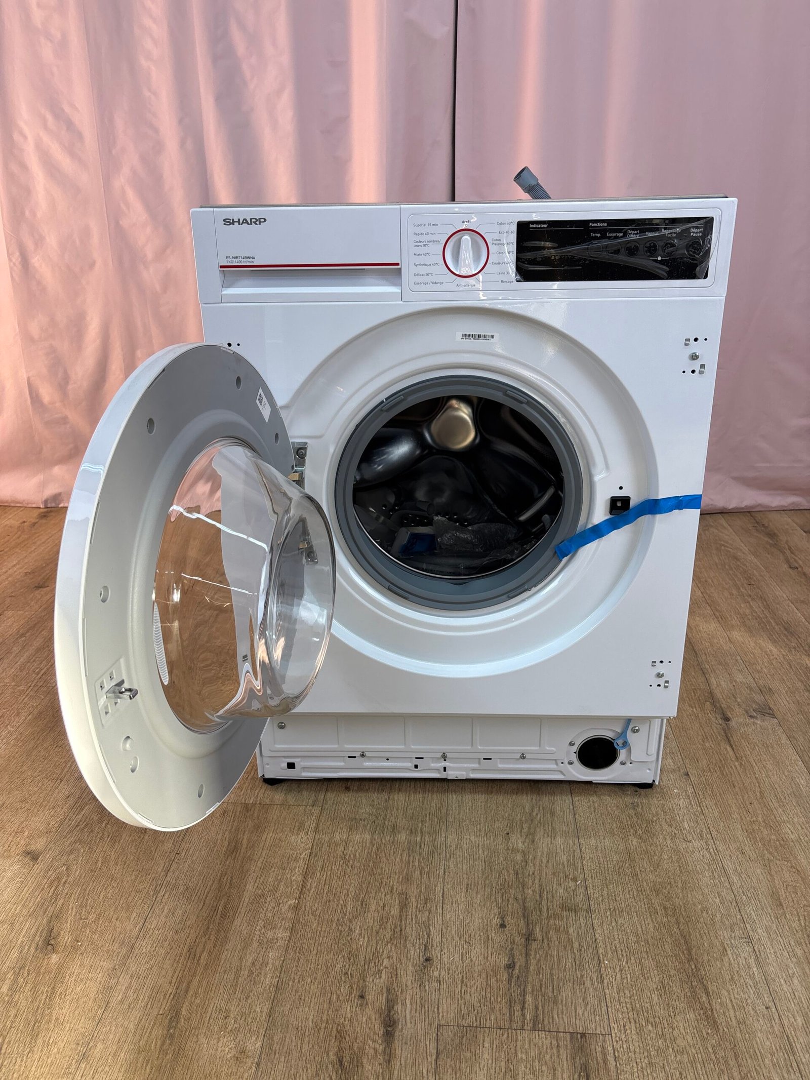 Sharp | ES-NIB714BWNA – Lave-linge intégrable 7 kg – Image 12