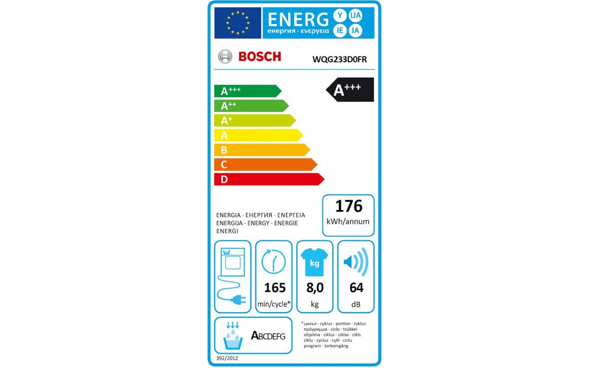 Bosch | WQG233D0FR – Sèche-linge pompe à chaleur 8 kg – Image 12