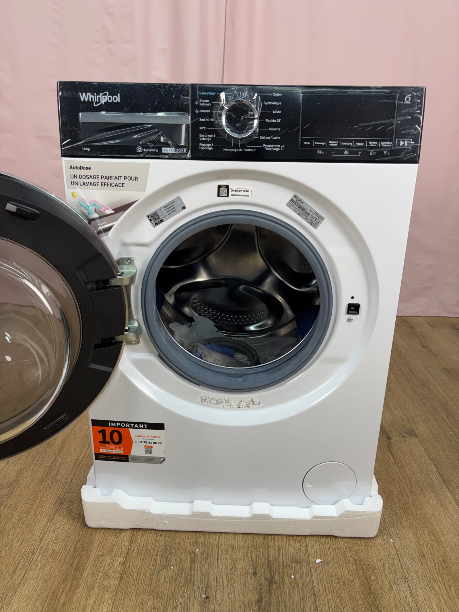 WHIRLPOOL | Lave linge hublot 10 kg W0M 011W ADS FR – Image 2