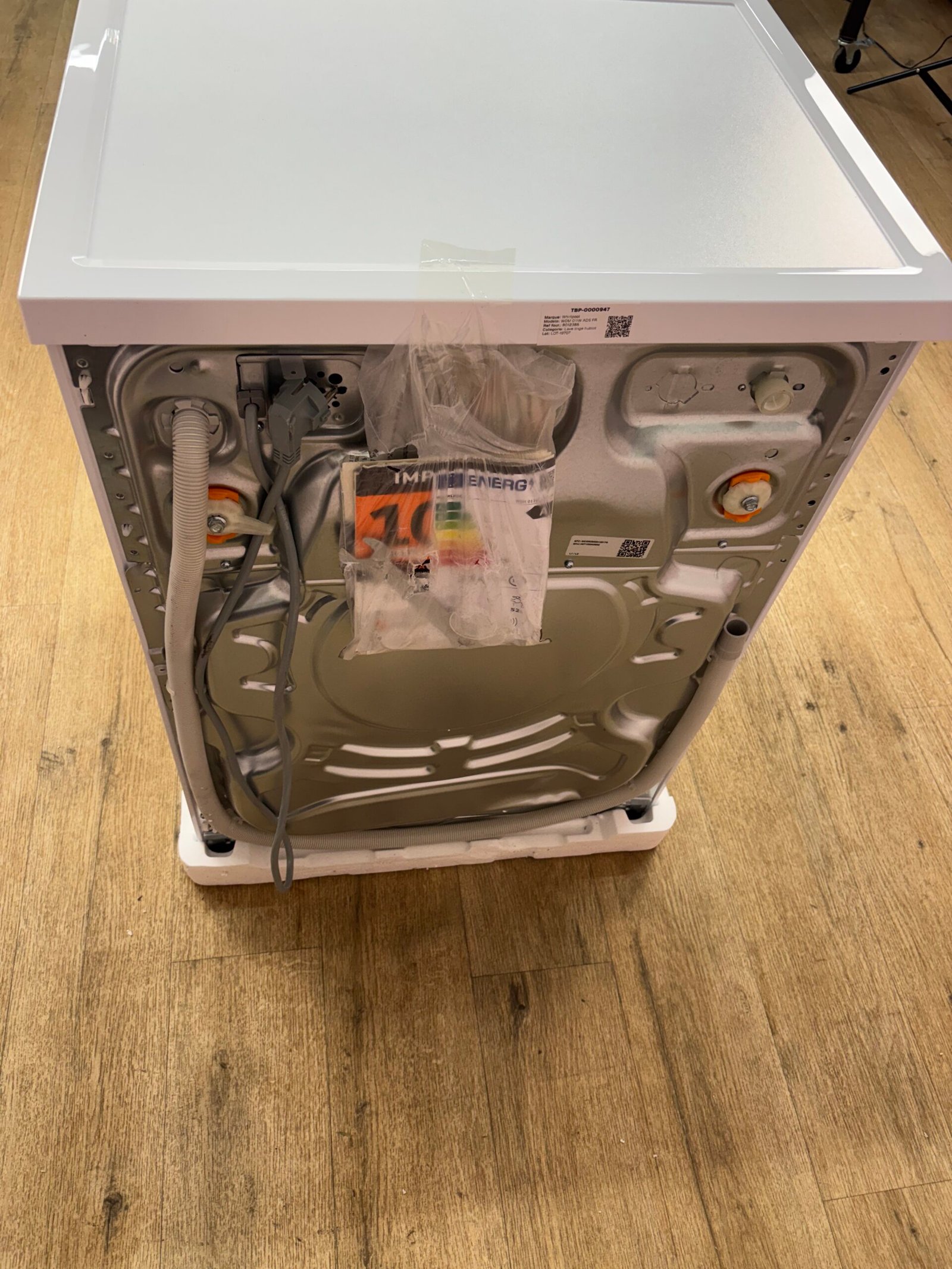 WHIRLPOOL | Lave linge hublot 10 kg W0M 011W ADS FR – Image 5