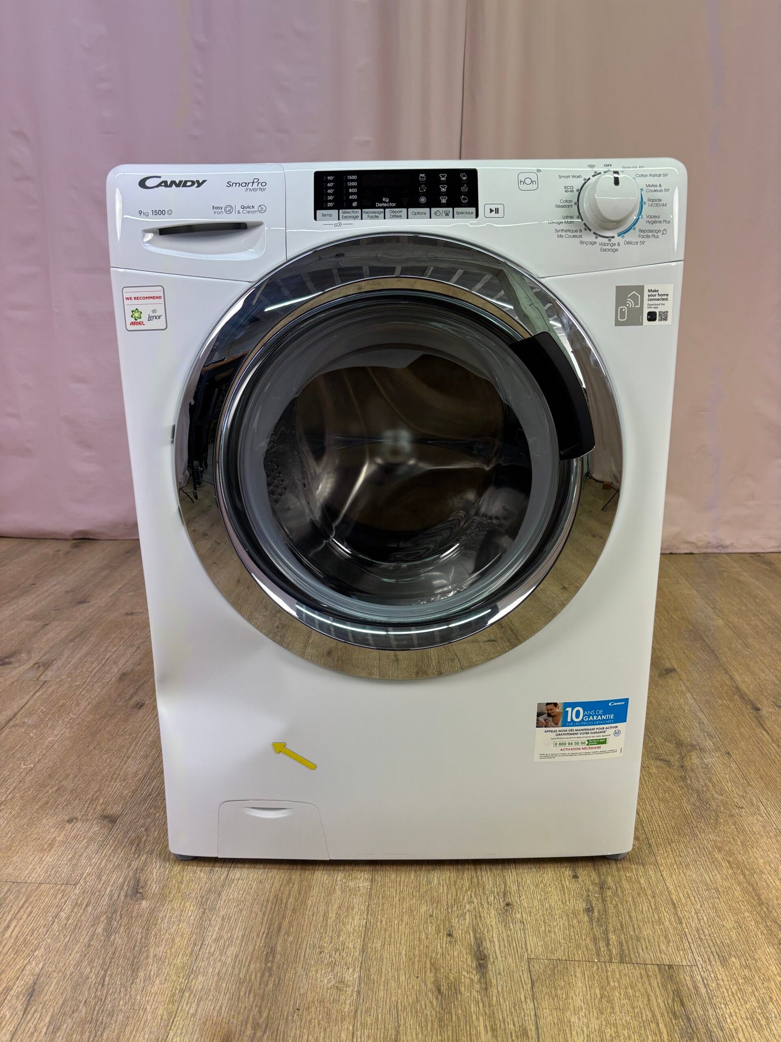 CANDY | Lave linge hublot 9 kg CSO 596TWMC/1-S