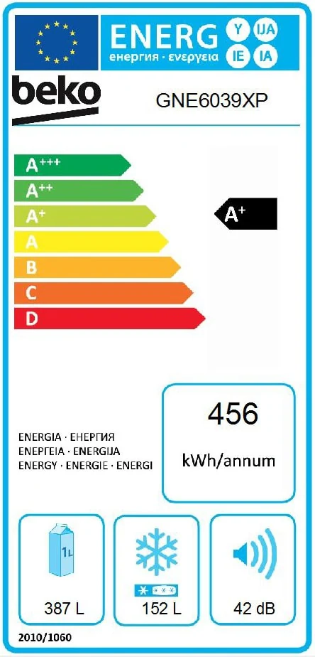 BEKO | Réfrigérateur américain (539 L) GNE6039XP – Image 6