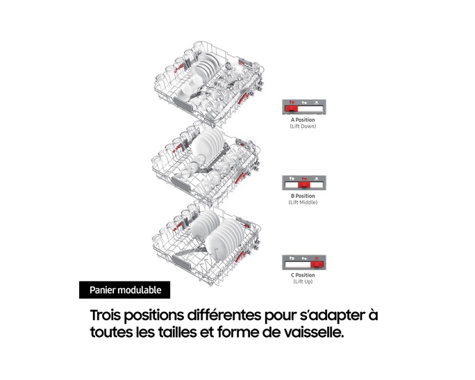 SAMSUNG | Lave-vaisselle 14 couverts DW70H73YCFR – Image 7