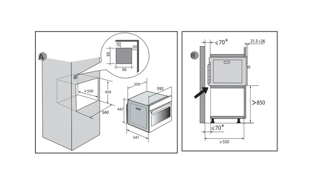 DE DIETRICH | Four encastrable 40 L DKC4536W – Image 2