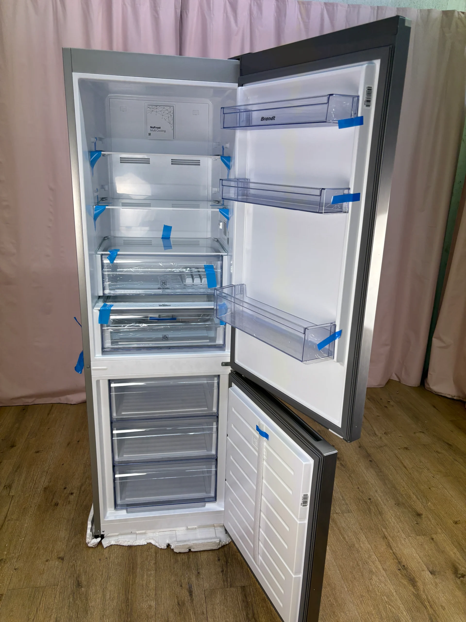 BRANDT | Réfrigérateur combiné 262 L BFC8566NX – Image 2