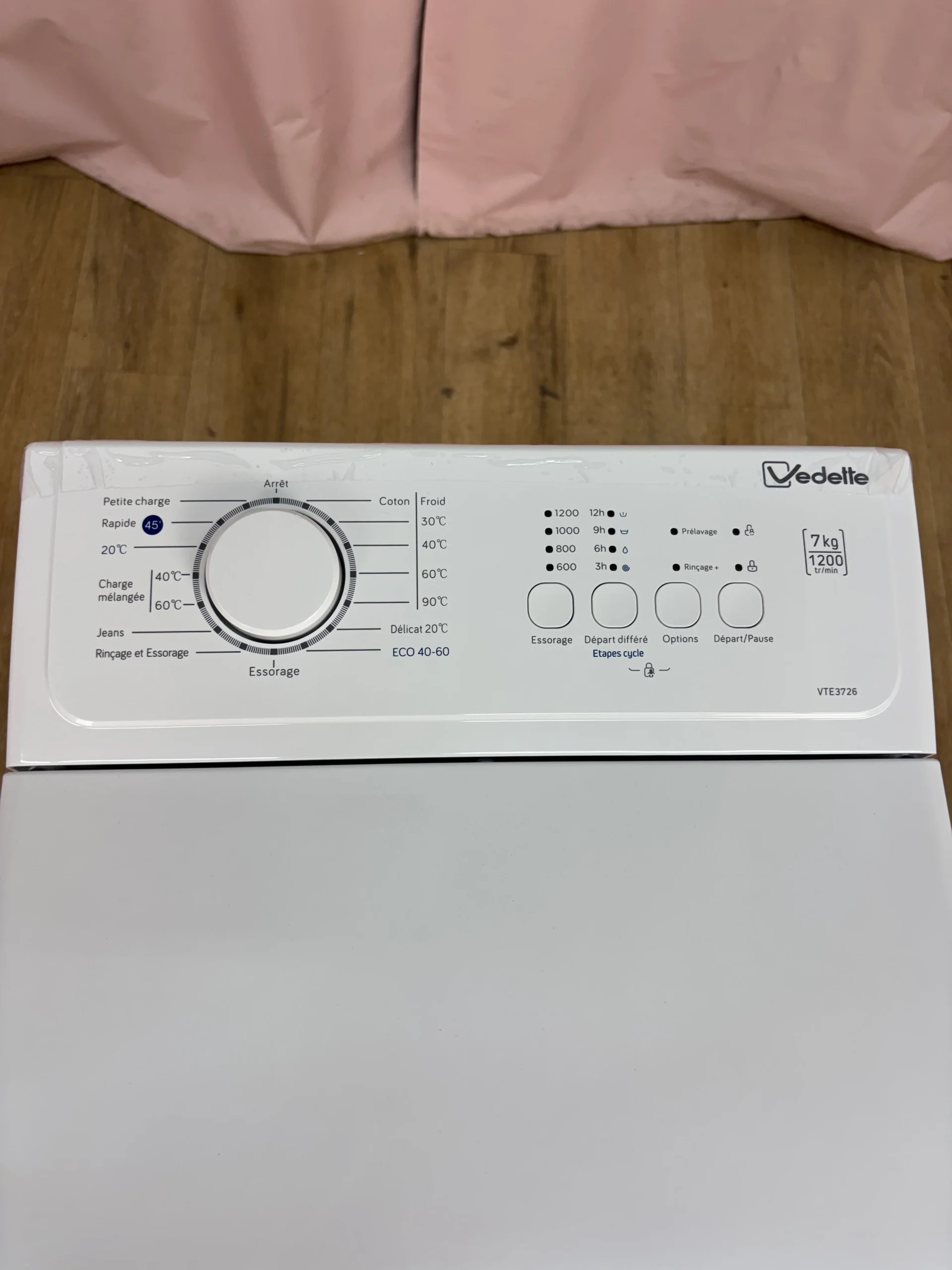 VEDETTE | Lave linge hublot 7 kg VTE3726 – Image 3