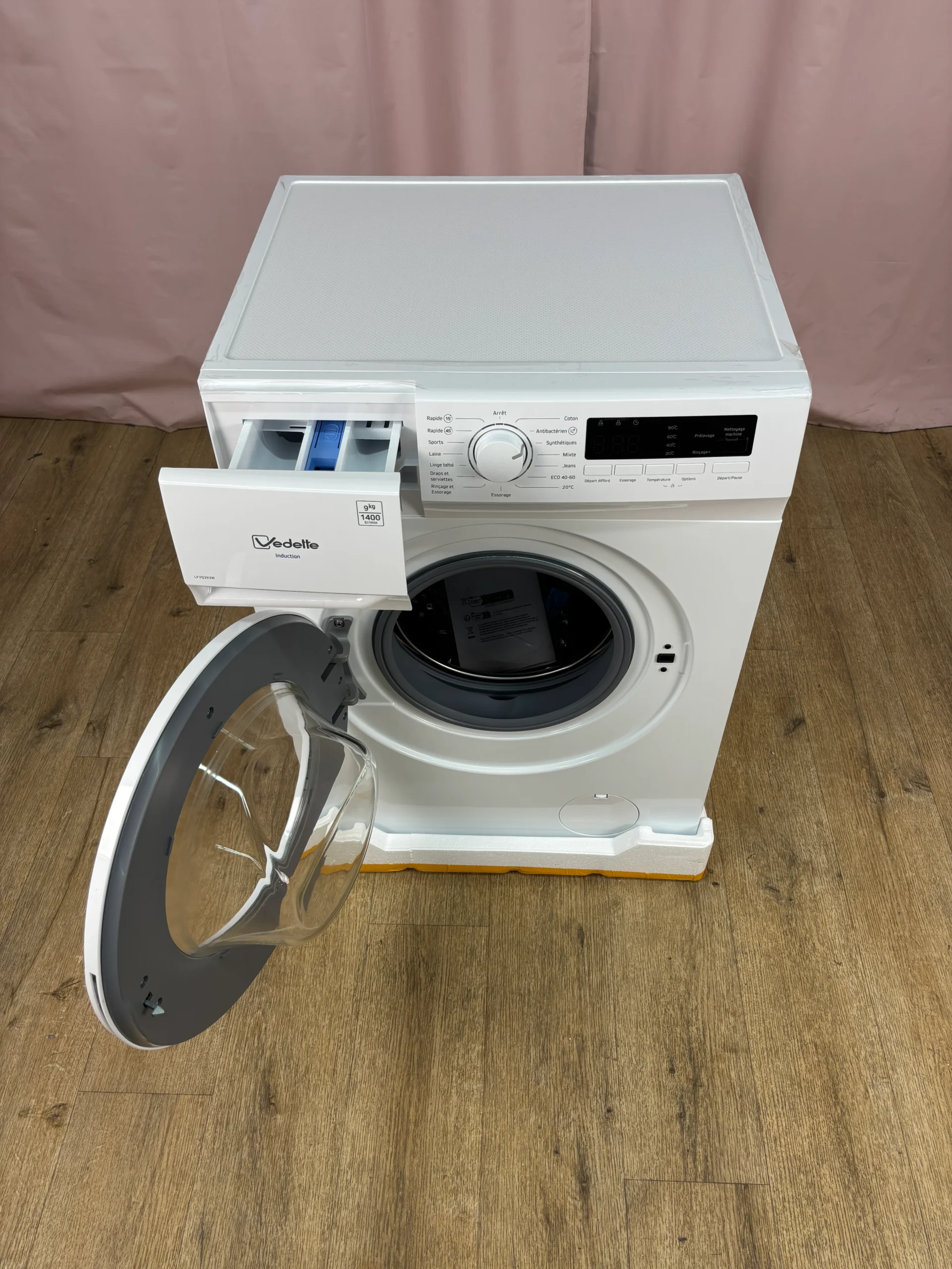 VEDETTE | Lave linge hublot 9 kg LFVQ393W – Image 2