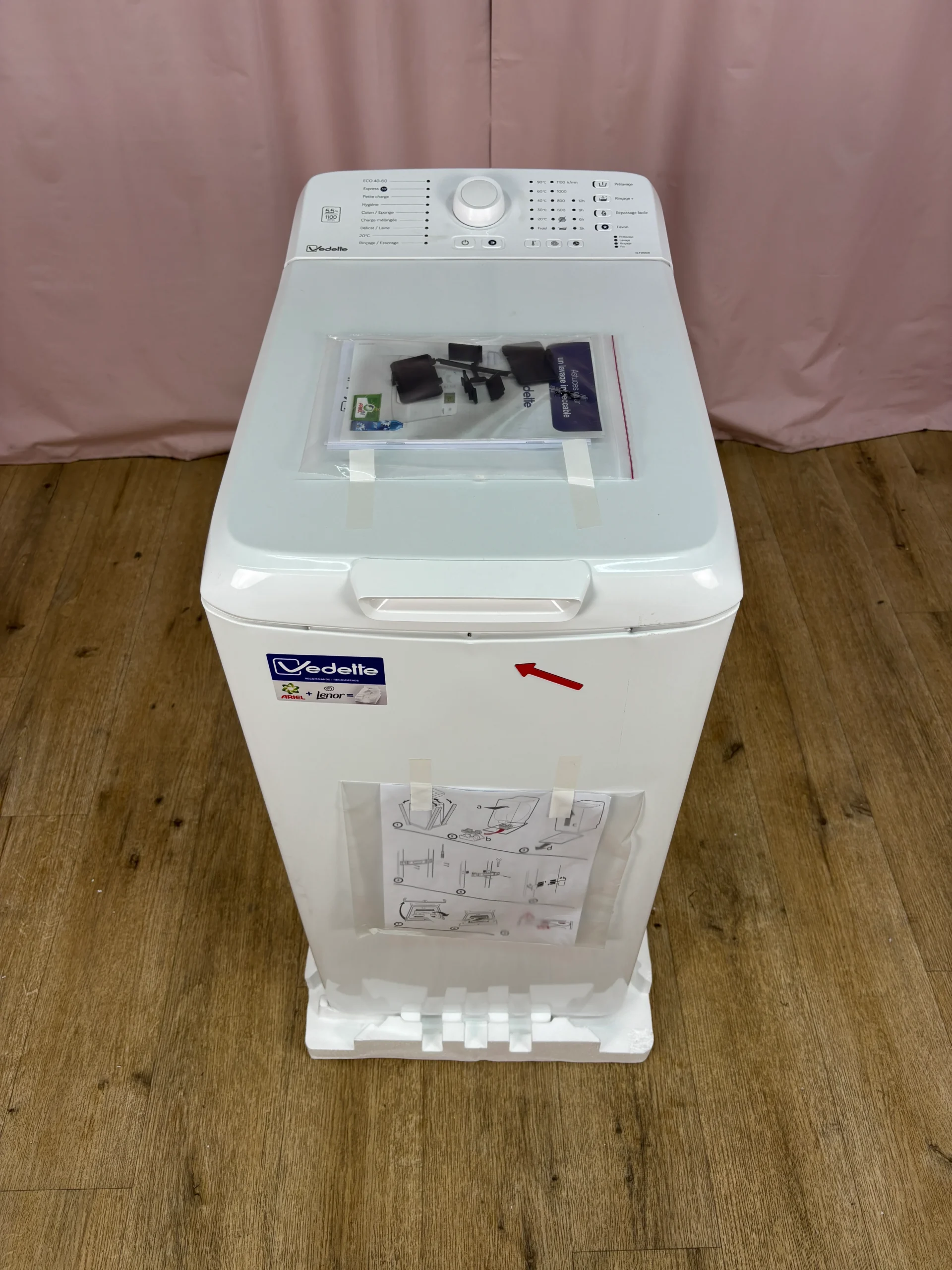VEDETTE | Lave linge hublot 5,5 kg VLT1155W