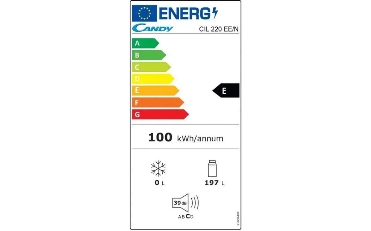 CANDY | Réfrigérateur encastrable 197 L CIL 220 EE/N – Image 6