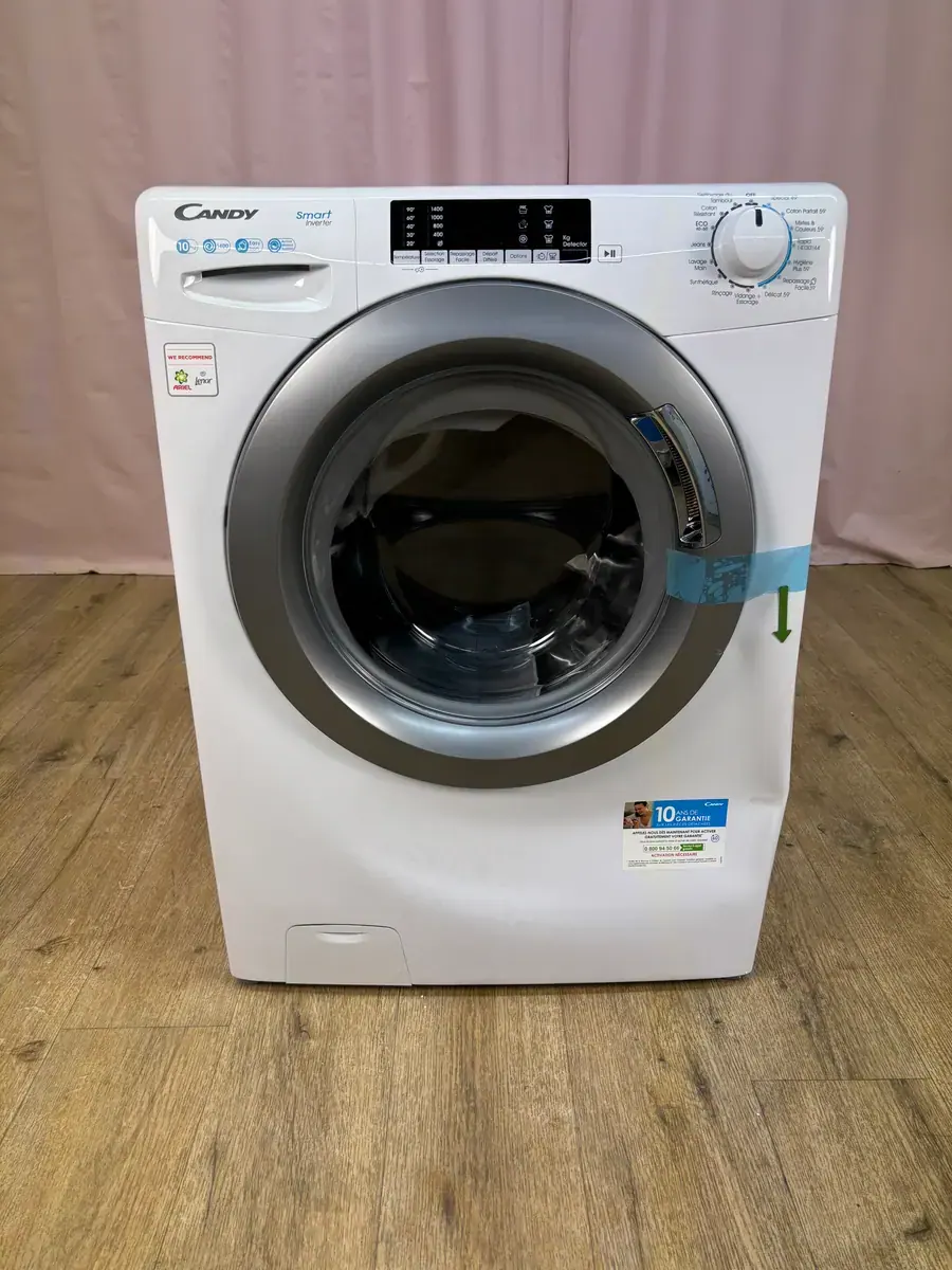 CANDY | Lave linge hublot 10 kg CSS1410TWMRE/FR