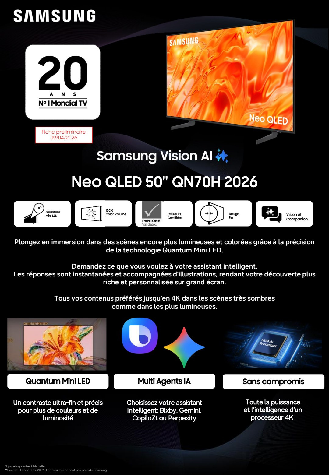 Fiche produit TQ50QN70H