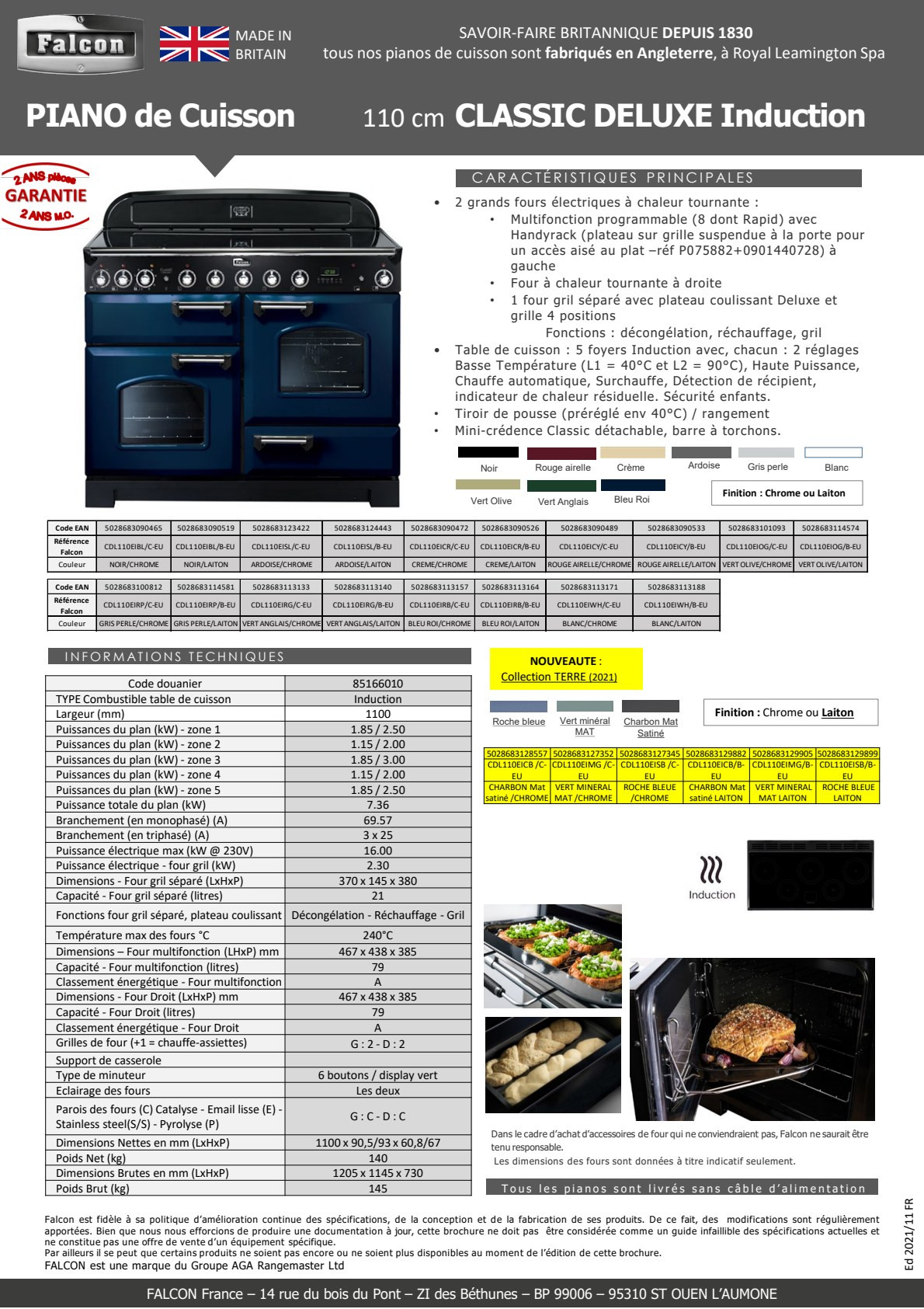 Fiche produit FALCON CDL110EIRPC-EU