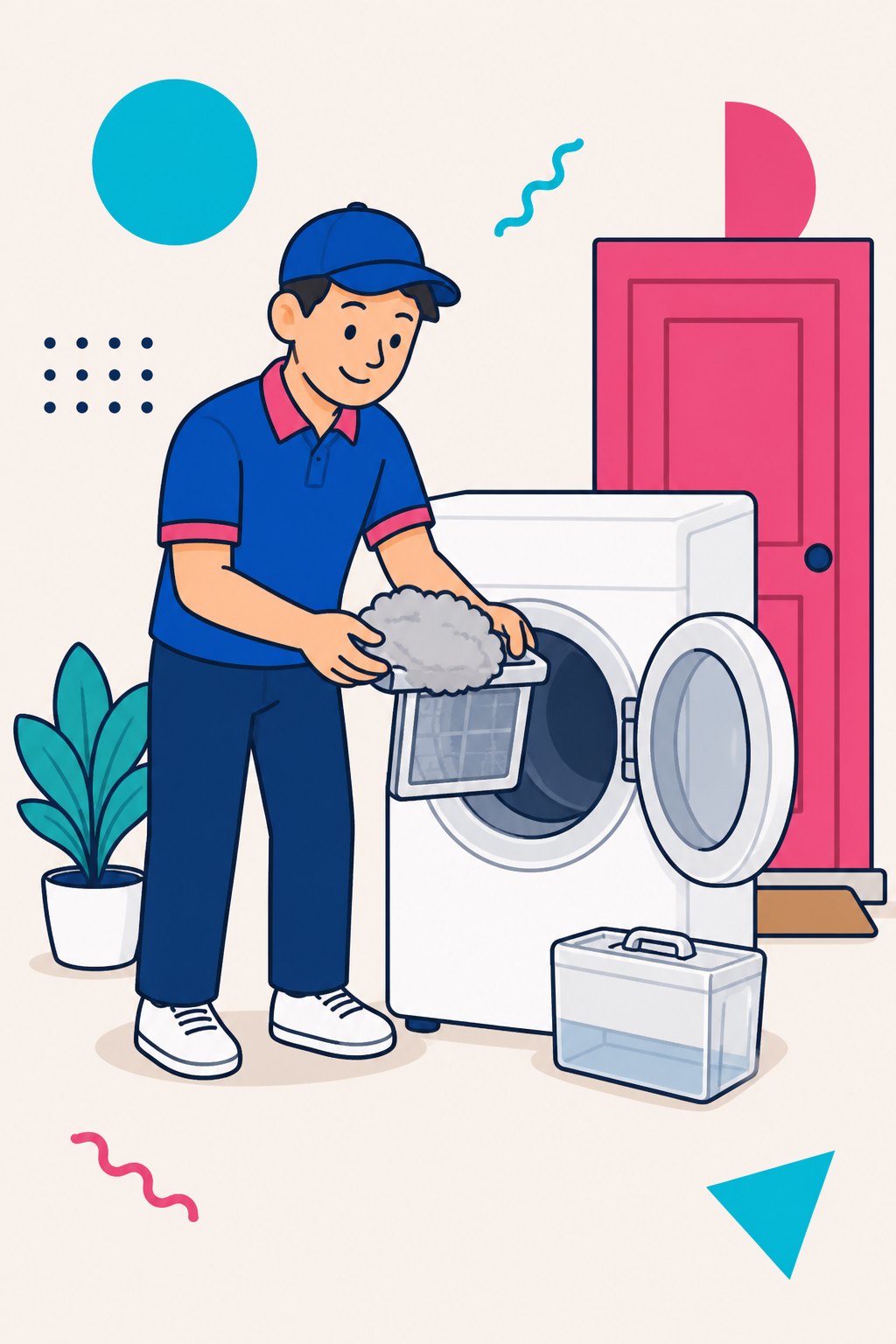 Nettoyage du filtre d’un sèche-linge