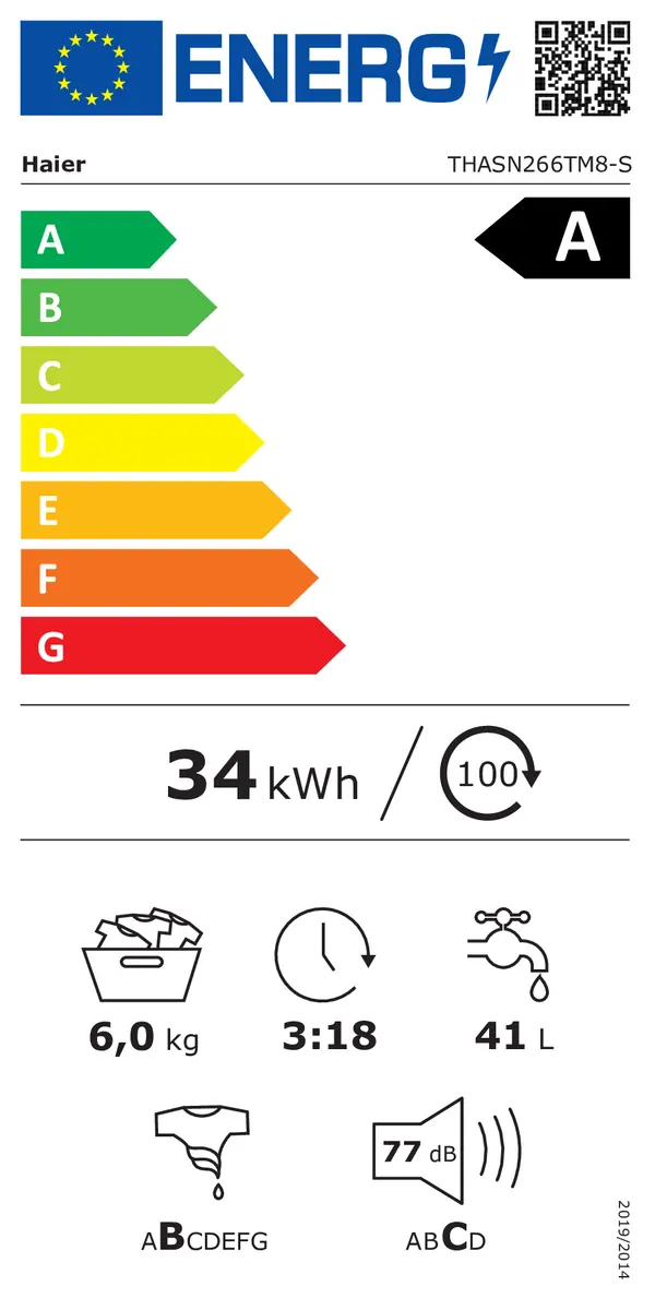 HAIER | Lave linge top 6 kg thasn266tm8-s – Image 7