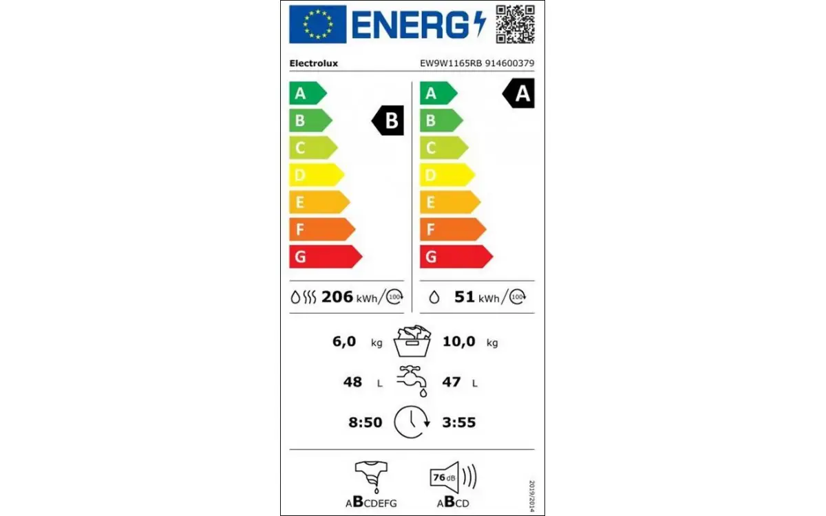 ELECTROLUX | Lave linge séchant 10 kg / 6 kg EW9W1165RB – Image 7