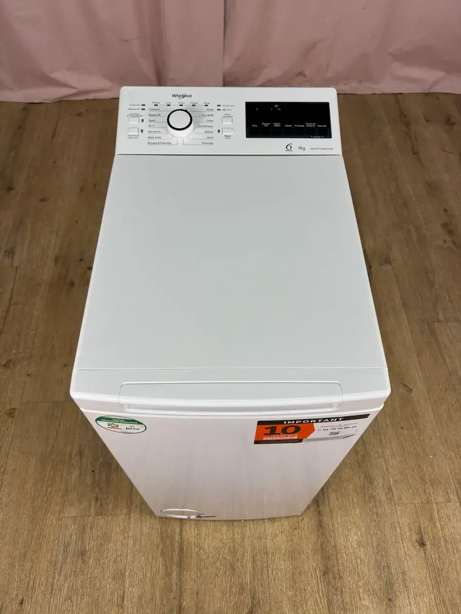 WHIRLPOOL | Lave linge hublot 7 kg TDLR7251BCFR