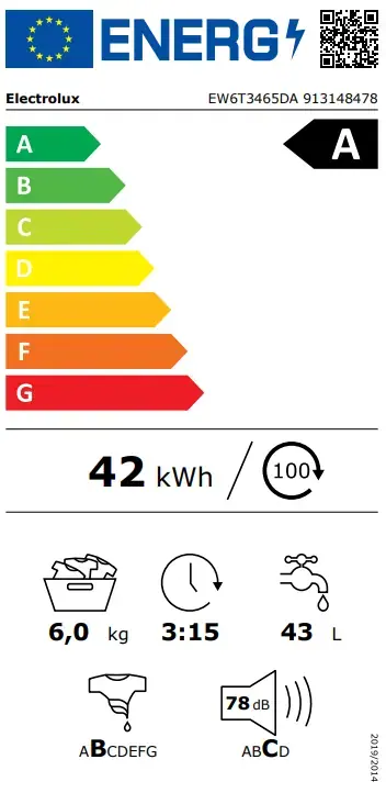 ELECTROLUX | Lave linge top 6 kg EW6T3465DA – Image 6