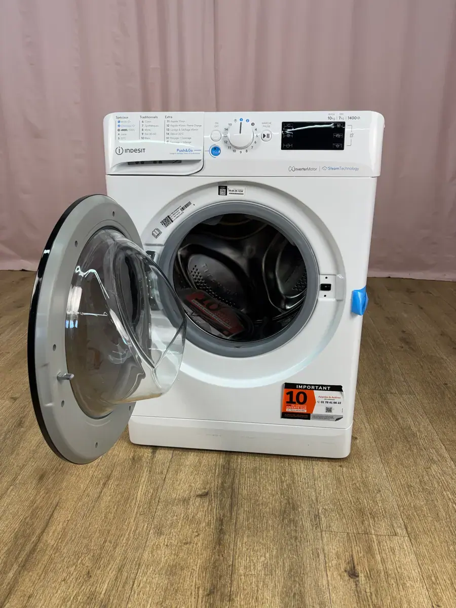 INDESIT | Lave linge séchant 10 kg / 7 kg BDE107448WKVFR – Image 2