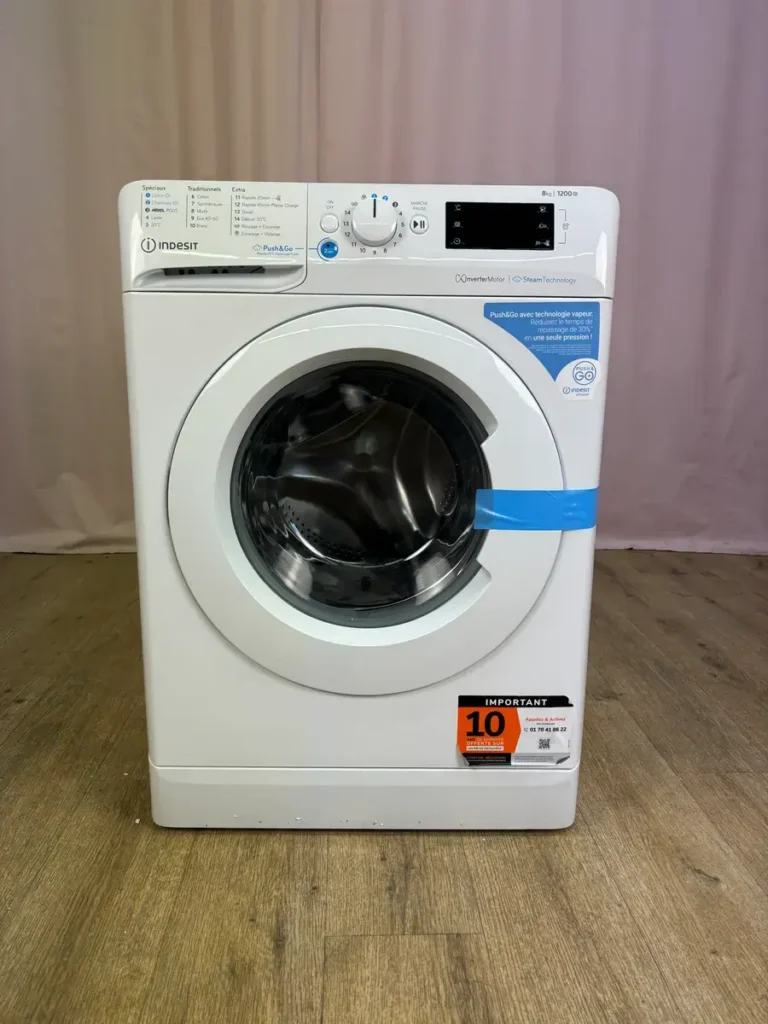 INDESIT | Lave linge hublot 8 kg BWE81295XWVFR