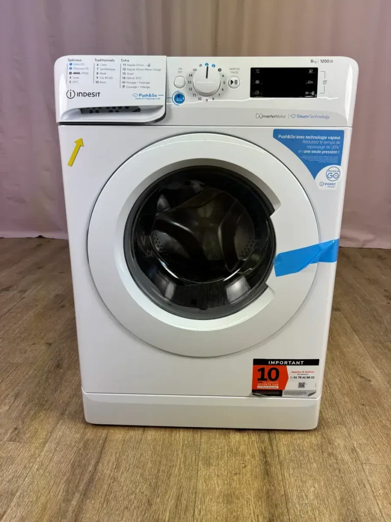 INDESIT | Lave linge hublot 8 kg BWE8127XWVFR