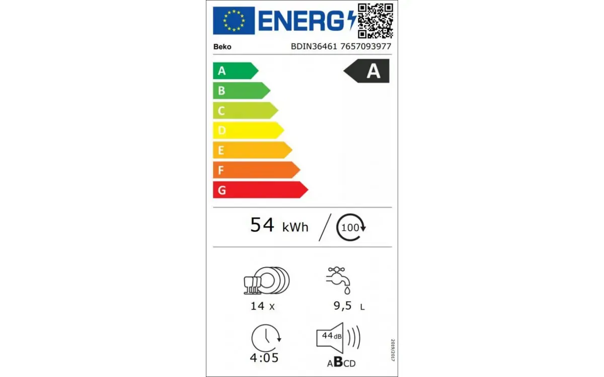 BEKO | Lave-vaisselle encastrable / intégrable 14 couverts BDIN36461 – Image 8