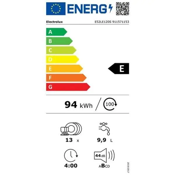 ELECTROLUX | Lave-vaisselle encastrable / intégrable 13 couverts E52LE120S – Image 6