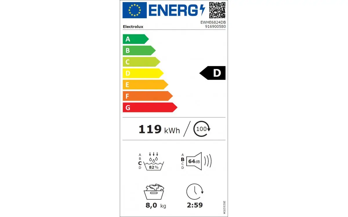 ELECTROLUX | Sèche linge 8 kg EWHE6824DB – Image 6