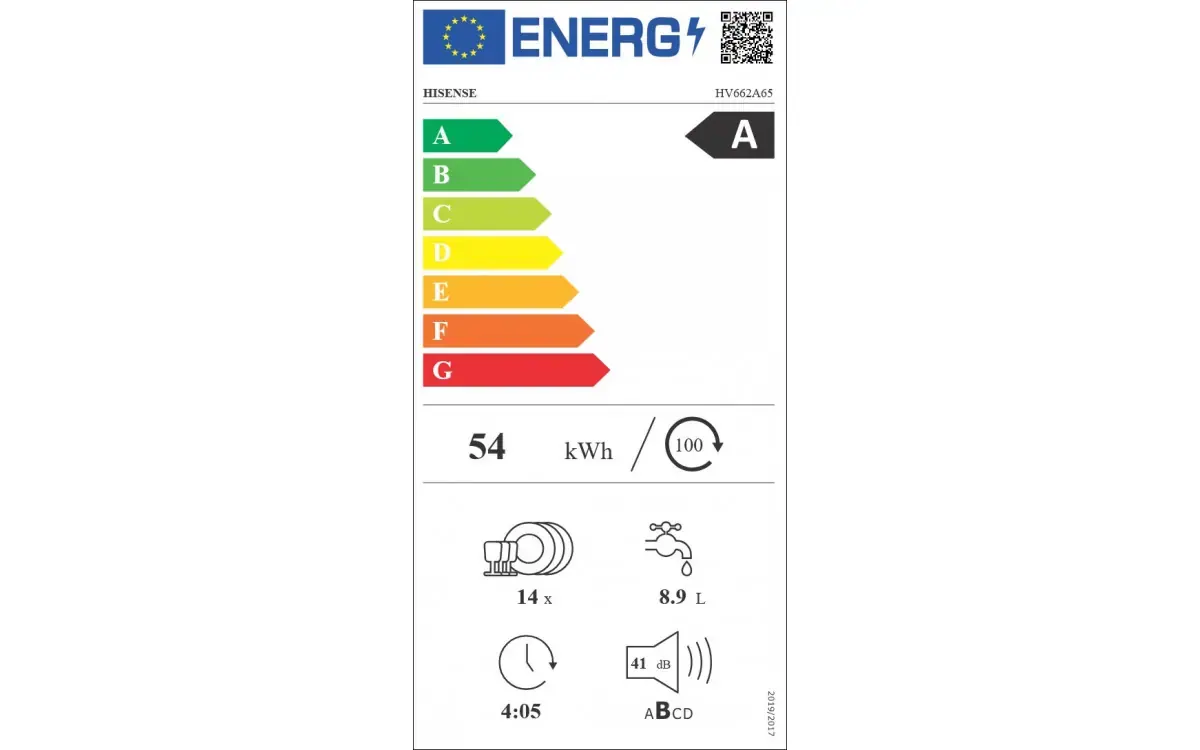 HISENSE | Lave-vaisselle encastrable / intégrable 14 couverts HV662A65 – Image 6