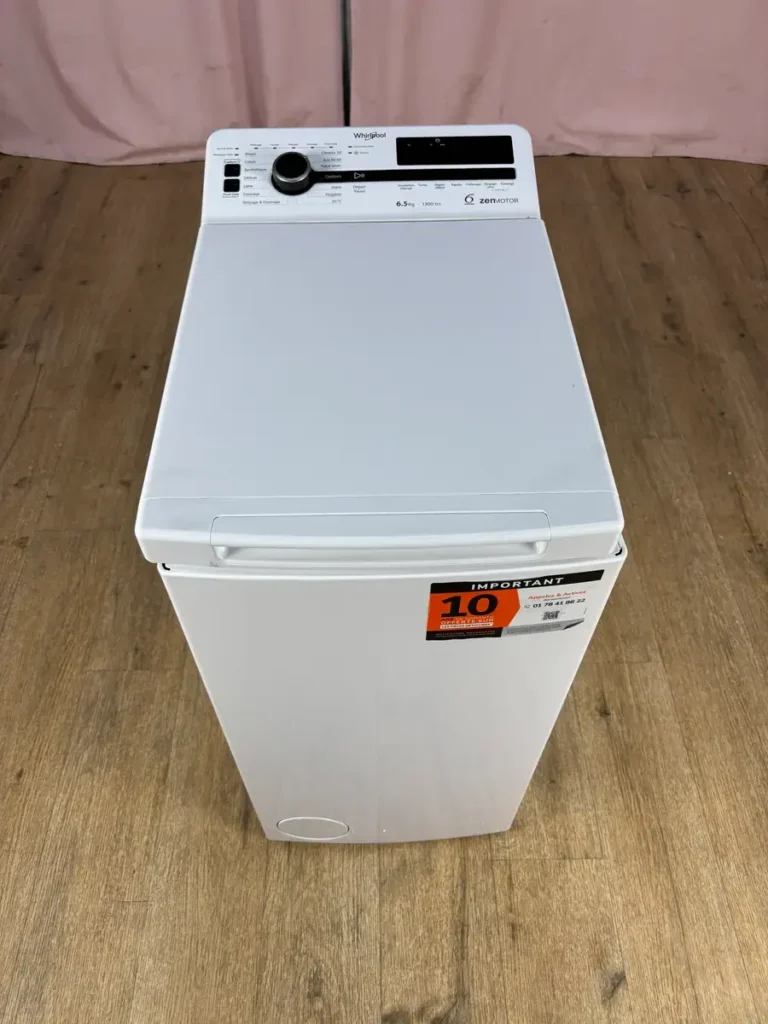 WHIRLPOOL | Lave linge top 6,5 kg TDLRB65342BSFR
