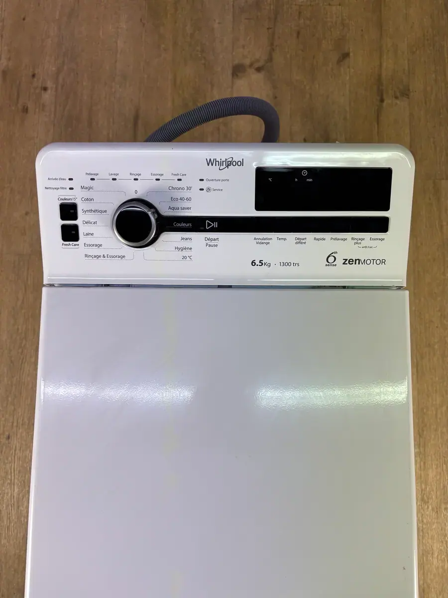 WHIRLPOOL | Lave linge top 6,5 kg TDLRB65342BSFR – Image 7