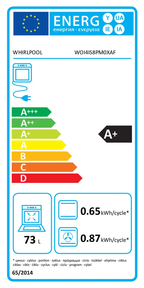 WHIRLPOOL | Four encastrable 73 L WOI4IS8PM0XAF – Image 7