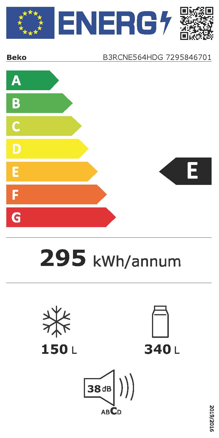 Étiquette énergétique B3RCNE564HDG