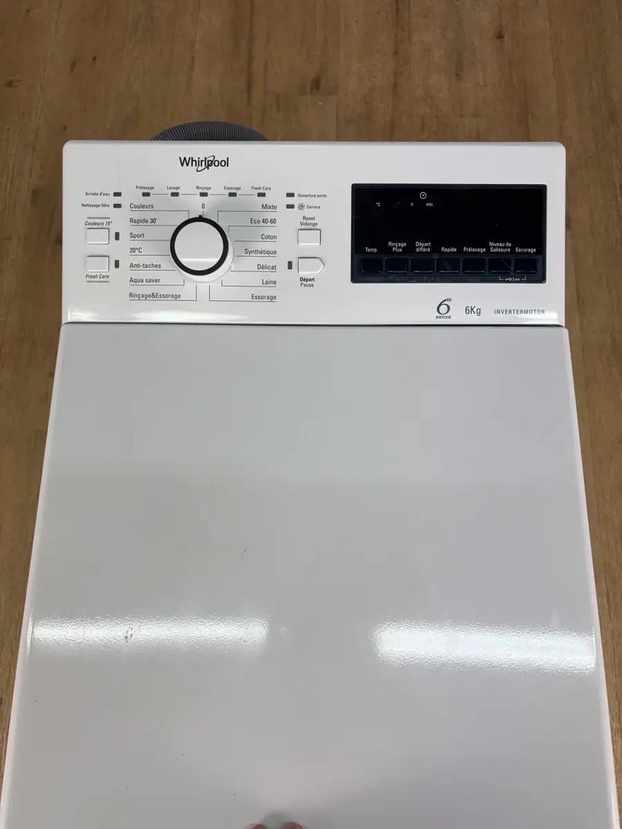WHIRLPOOL | Lave linge top 6 kg TDLR6268FR – Image 6