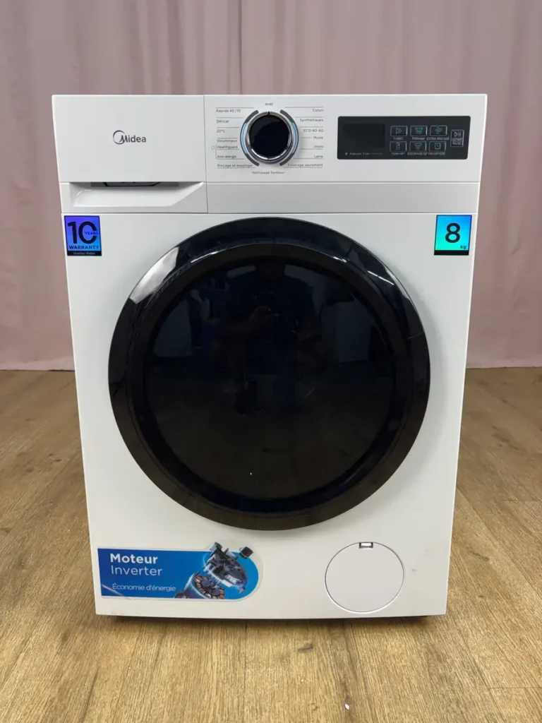 MIDEA | Lave linge hublot 8 kg MF110W80A/W-FR