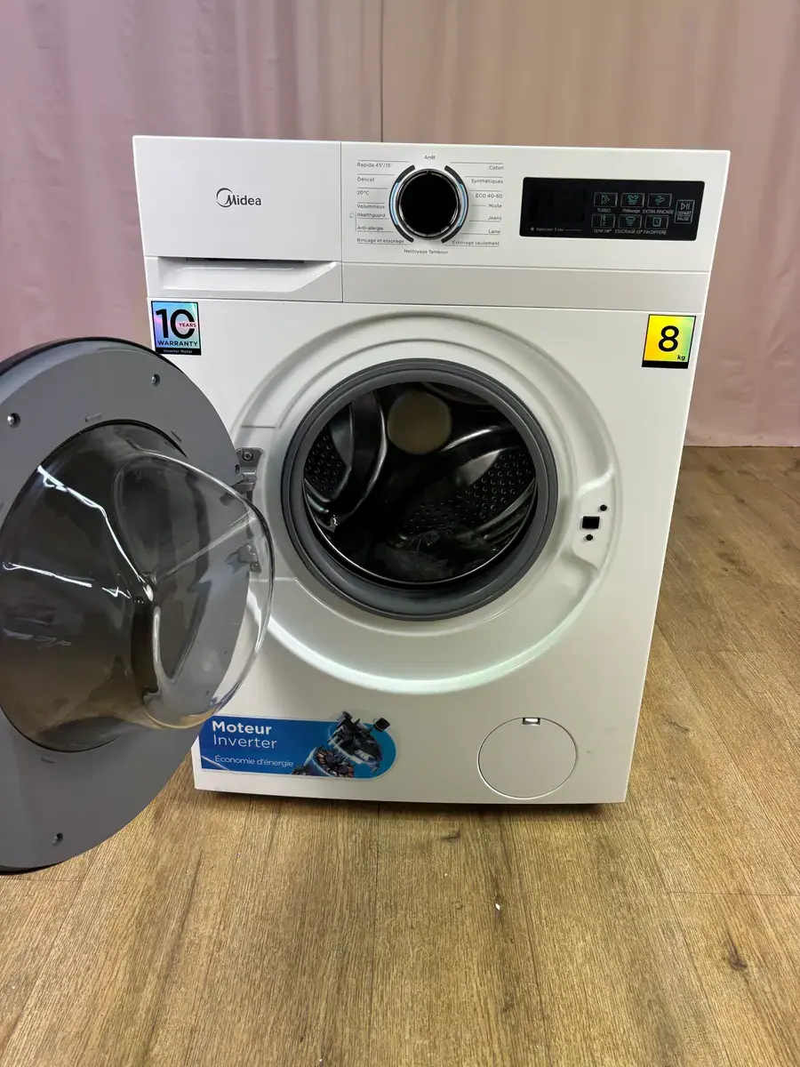 MIDEA | Lave linge hublot 8 kg MF110W80A/W-FR – Image 2