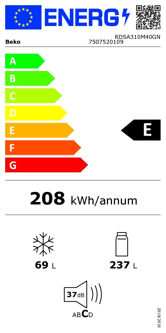 Étiquette énergie RDSA310M40GN
