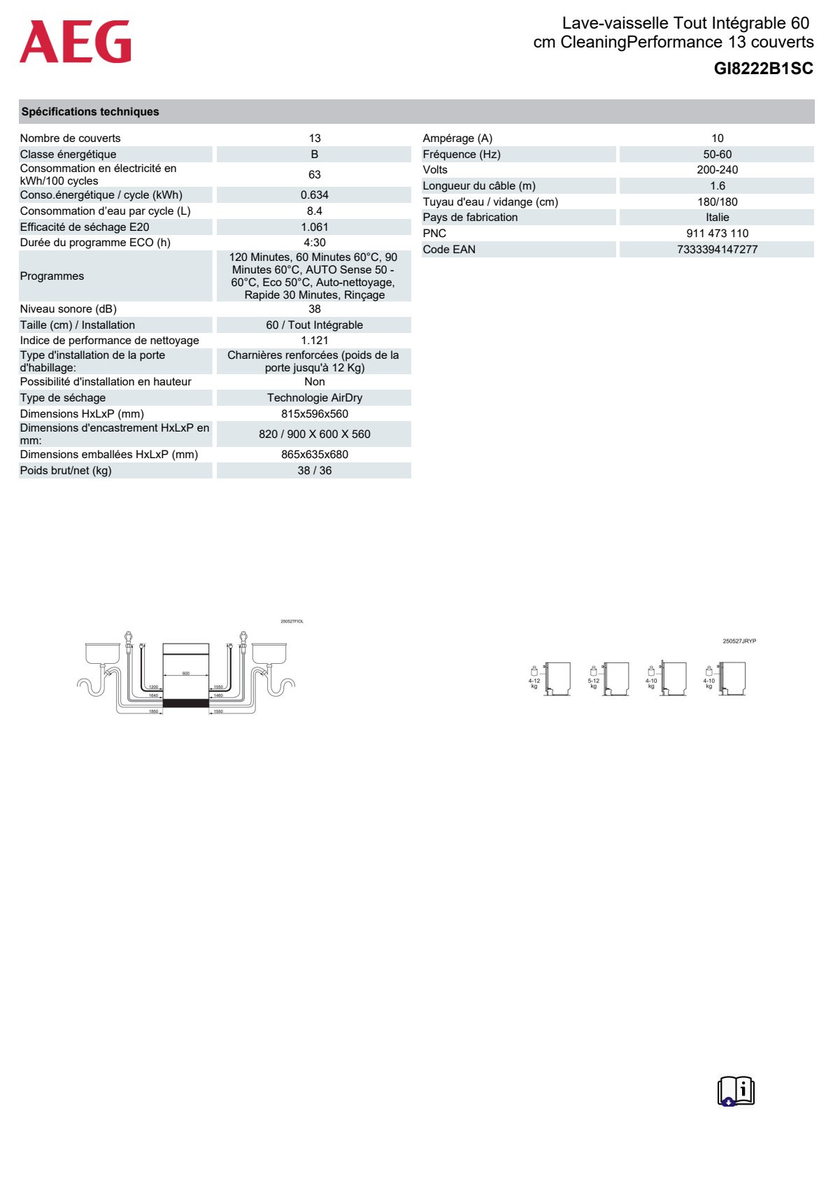 fiche produit p2 GI8222B1SC